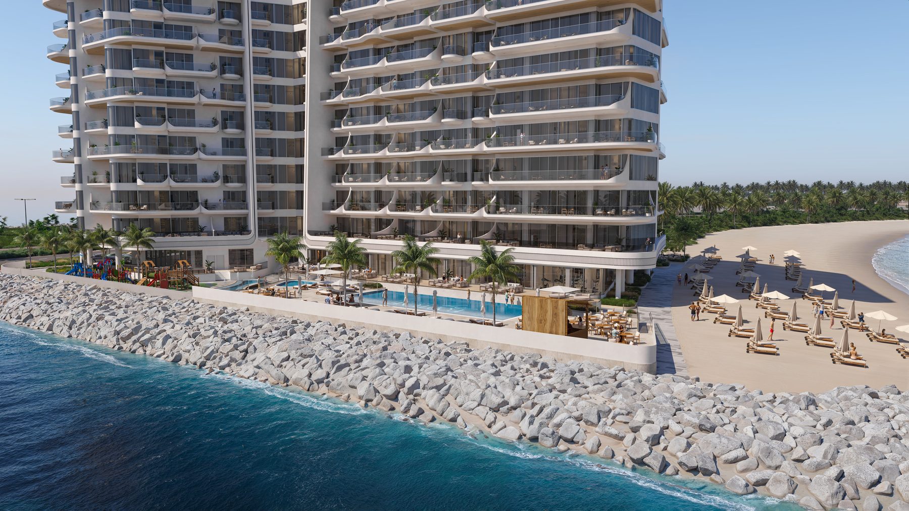 Al Marjan Island view from Fortune Bay