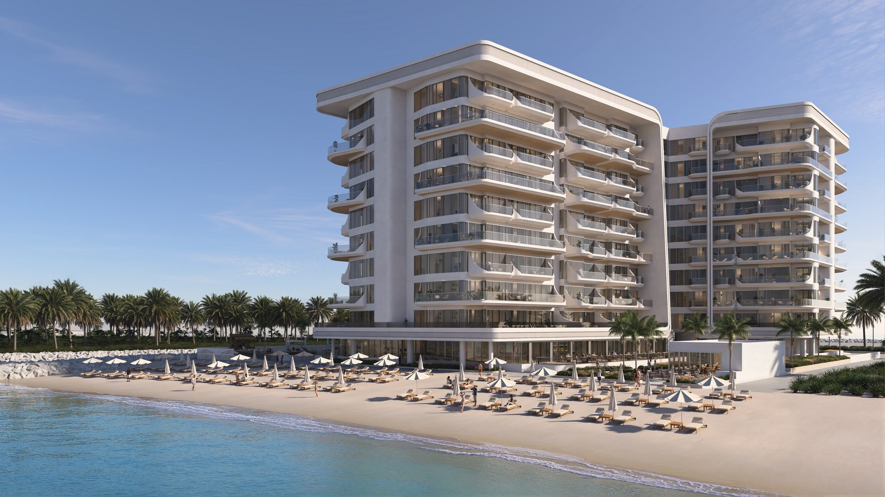 Private beach at Fortune Bay Residences