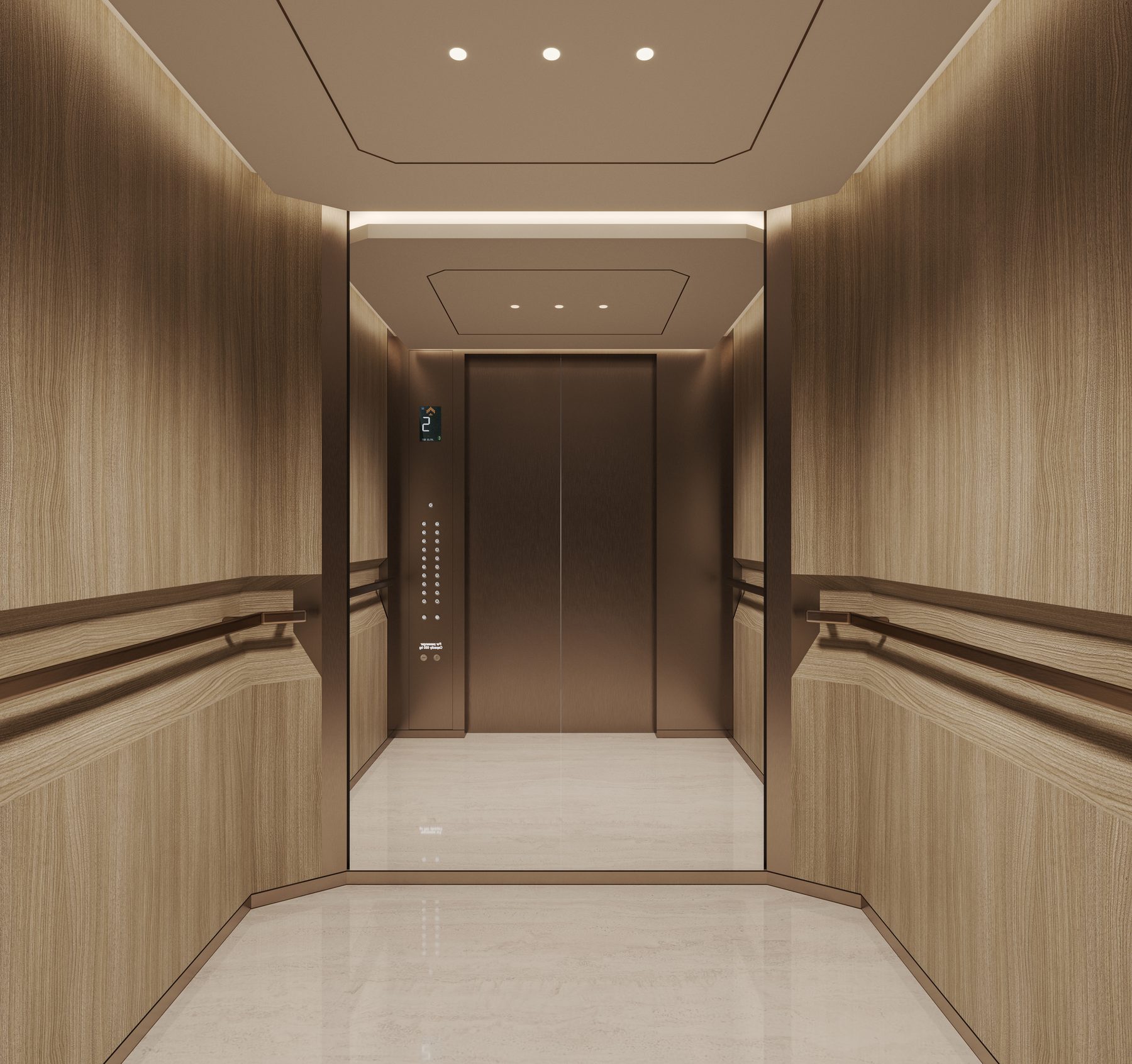 Lift car interior